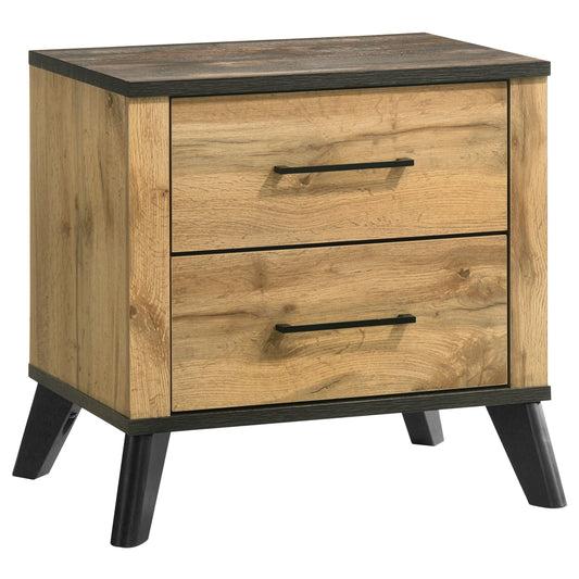 Coaster '225002 Kaywood 2-drawer Nightstand Bedside Table Natural Pine