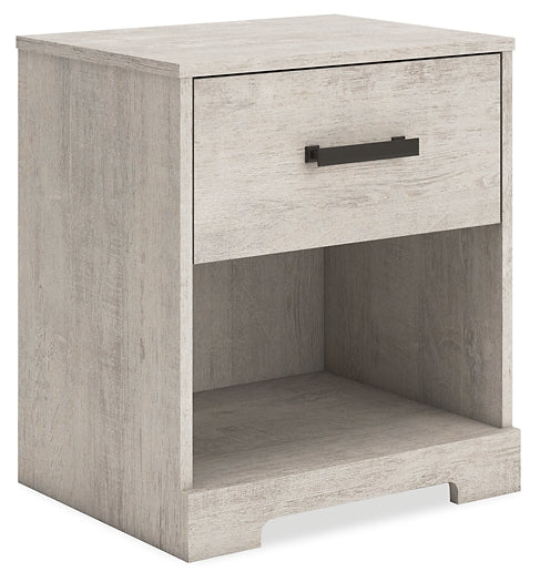 Signature Design by Ashley® Shawburn One Drawer Night Stand at   Contempo Furniture  Contempo Furniture Shawburn One Drawer Night Stand Signature Design by Ashley®.