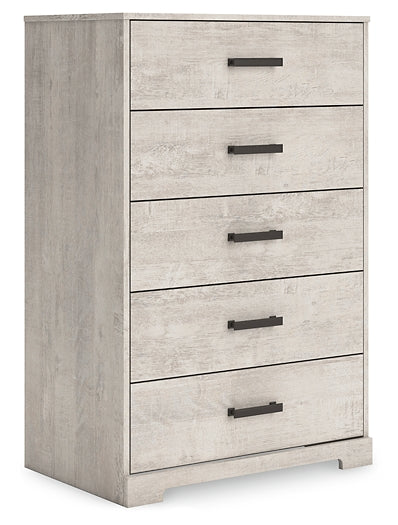 Signature Design by Ashley® Shawburn Five Drawer Chest at   Contempo Furniture  Contempo Furniture Shawburn Five Drawer Chest Signature Design by Ashley®.