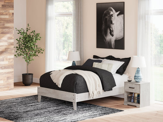 Signature Design by Ashley® Shawburn  Platform Bed at   Contempo Furniture  Contempo Furniture Shawburn  Platform Bed Signature Design by Ashley®.