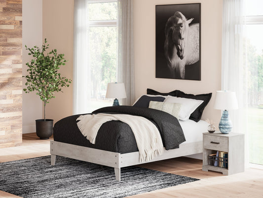 Signature Design by Ashley® Shawburn  Platform Bed at   Contempo Furniture  Contempo Furniture Shawburn  Platform Bed Signature Design by Ashley®.