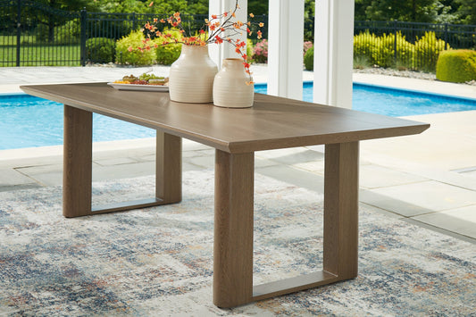 Signature Design by Ashley® Serene Bay RECT Dining Table w/UMB OPT at   Contempo Furniture  Contempo Furniture Serene Bay RECT Dining Table w/UMB OPT Signature Design by Ashley®.