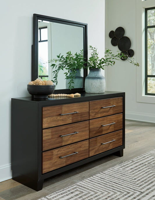 Benchcraft® Kraeburn Dresser and Mirror at   Contempo Furniture  Contempo Furniture Kraeburn Dresser and Mirror Benchcraft®.