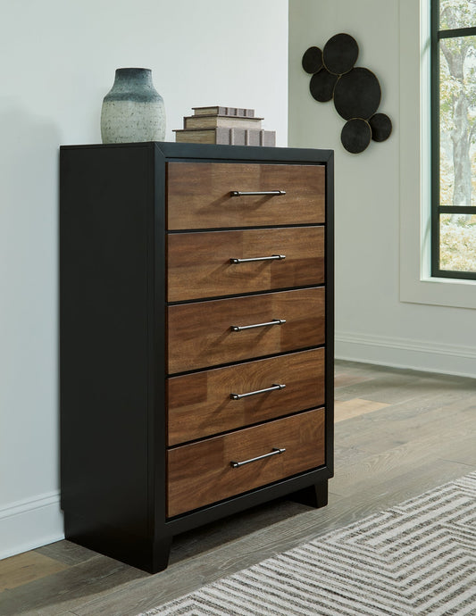 Benchcraft® Kraeburn Five Drawer Chest at   Contempo Furniture  Contempo Furniture Kraeburn Five Drawer Chest Benchcraft®.