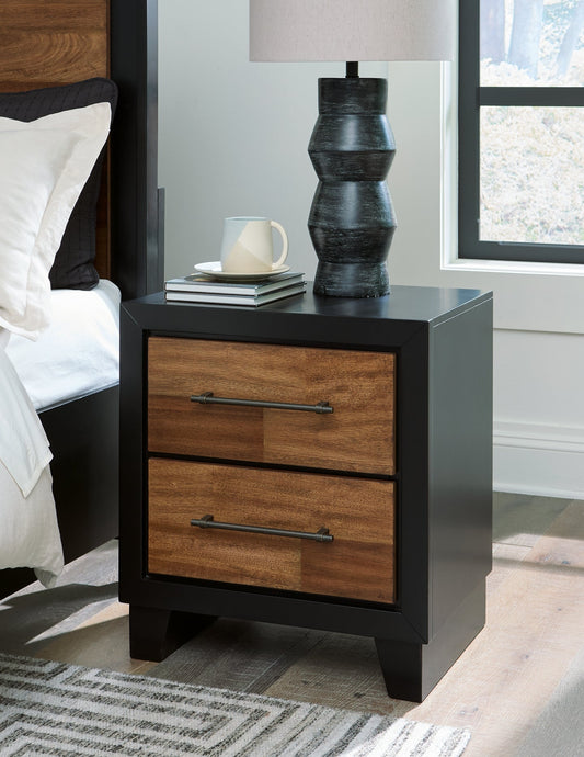 Benchcraft® Kraeburn Two Drawer Night Stand at   Contempo Furniture  Contempo Furniture Kraeburn Two Drawer Night Stand Benchcraft®.