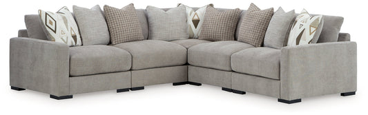 Benchcraft® Aslan Court 5-Piece Sectional at   Contempo Furniture  Contempo Furniture Aslan Court 5-Piece Sectional Benchcraft®.