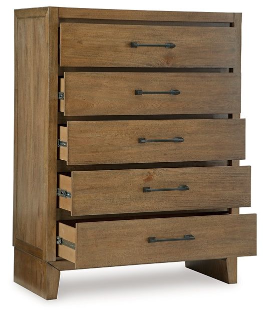 Signature Design by Ashley® Sherbana Five Drawer Chest at   Contempo Furniture  Contempo Furniture Sherbana Five Drawer Chest Signature Design by Ashley®.