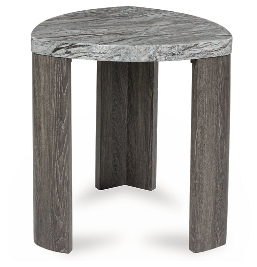 Signature Design by Ashley® Surmour Triangle End Table at   Contempo Furniture  Contempo Furniture Surmour Triangle End Table Signature Design by Ashley®.