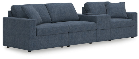 Signature Design by Ashley® Modmax 4-Piece Sectional with Storage Console at   Contempo Furniture  Contempo Furniture Modmax 4-Piece Sectional with Storage Console Signature Design by Ashley®.