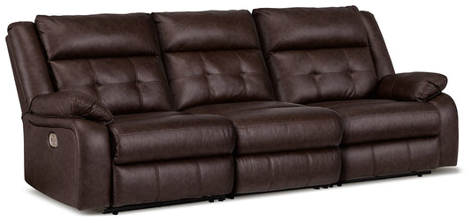 Signature Design by Ashley® Punch Up 3-Piece Power Reclining Sectional Sofa at   Contempo Furniture  Contempo Furniture Punch Up 3-Piece Power Reclining Sectional Sofa Signature Design by Ashley®.