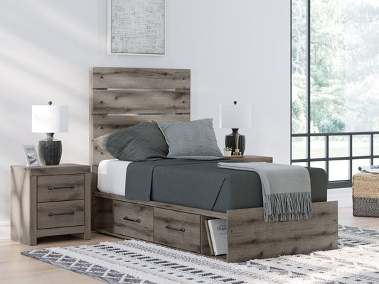 Signature Design by Ashley® Graystorm  Panel Storage Bed at   Contempo Furniture  Contempo Furniture Graystorm  Panel Storage Bed Signature Design by Ashley®.