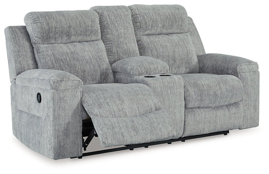 Benchcraft® Buntington DBL Rec Loveseat w/Console at   Contempo Furniture  Contempo Furniture Buntington DBL Rec Loveseat w/Console Benchcraft®.