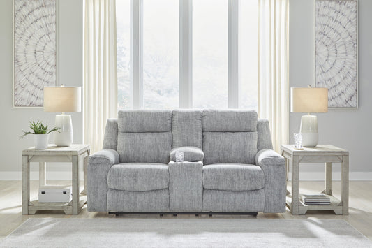 Benchcraft® Buntington DBL Rec Loveseat w/Console at   Contempo Furniture  Contempo Furniture Buntington DBL Rec Loveseat w/Console Benchcraft®.