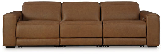 Signature Design by Ashley® Magic Man 3-Piece Power Reclining Sectional Sofa at   Contempo Furniture  Contempo Furniture Magic Man 3-Piece Power Reclining Sectional Sofa Signature Design by Ashley®.