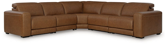 Signature Design by Ashley® Magic Man 5-Piece Power Reclining Sectional at   Contempo Furniture  Contempo Furniture Magic Man 5-Piece Power Reclining Sectional Signature Design by Ashley®.