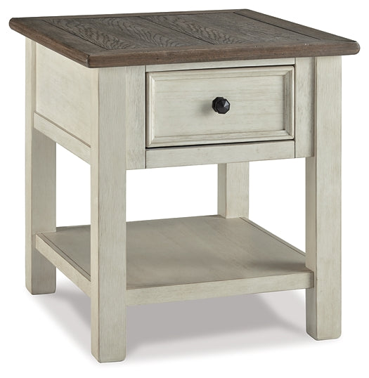 Signature Design by Ashley® Bolanburg Rectangular End Table.