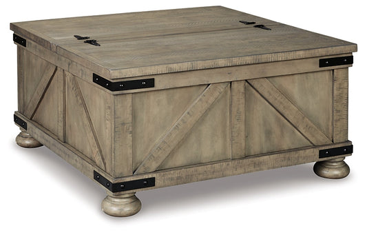 Signature Design by Ashley® Aldwin Cocktail Table with Storage.