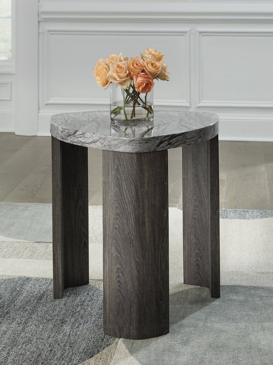 Signature Design by Ashley® Surmour Triangle End Table at   Contempo Furniture  Contempo Furniture Surmour Triangle End Table Signature Design by Ashley®.