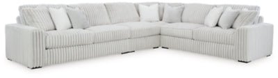 Stupendous 4 - Piece Sectional - Gray Stationary Sectional modern furniture Contempo Furniture