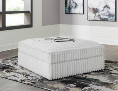 Stupendous Oversized Accent Ottoman - Gray Accent Ottoman modern furniture Contempo Furniture