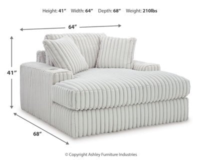 Stupendous Oversized Chaise - Gray Chaise modern furniture Contempo Furniture