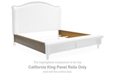Sturlayne California King Panel Rails - Dark Brown Frame &amp; Rails modern furniture Contempo Furniture