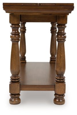 Sturlayne Flip Top Sofa Table - Dark Brown Sofa Table modern furniture Contempo Furniture