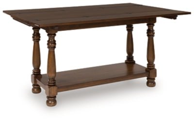 Sturlayne Flip Top Sofa Table - Dark Brown Sofa Table modern furniture Contempo Furniture