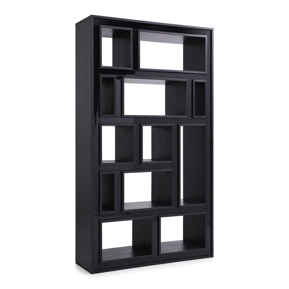 Suffolk - Contemporary Black Ash Bookcase