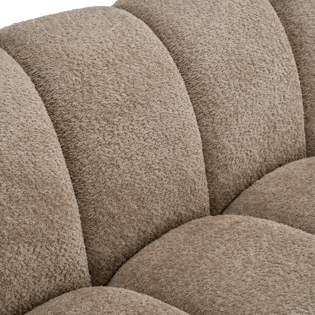Suki - Modern Taupe Fabric Sofa