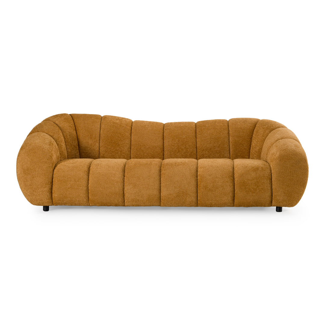 Suki - Modern Camel Fabric Sofa