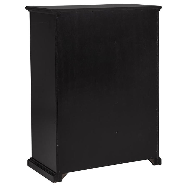 Sumerlin - 6 - Drawer Bedroom Chest Of Drawers - Black Accent Chest modern furniture Contempo Furniture