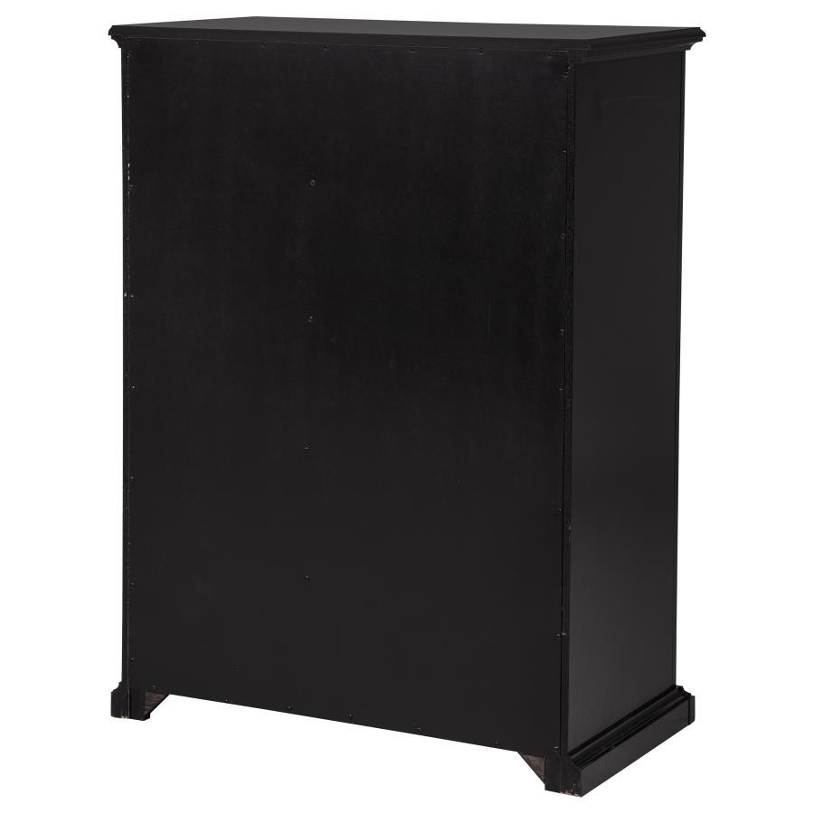 Sumerlin - 6 - Drawer Bedroom Chest Of Drawers - Black Accent Chest modern furniture Contempo Furniture