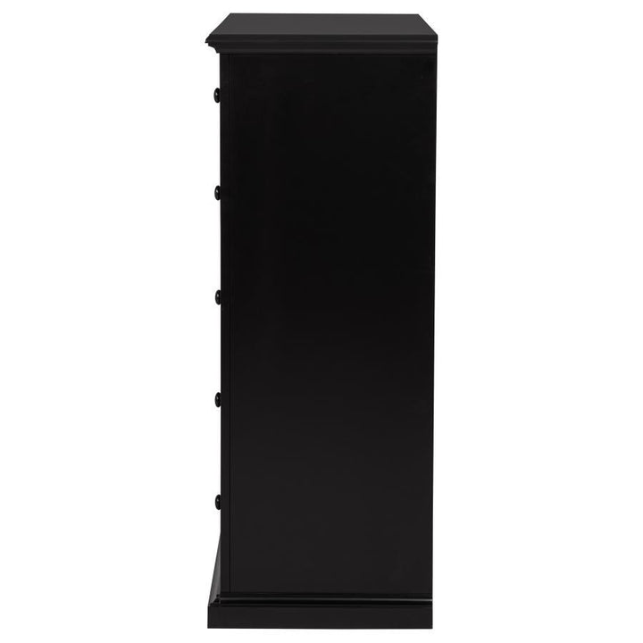 Sumerlin - 6 - Drawer Bedroom Chest Of Drawers - Black Accent Chest modern furniture Contempo Furniture