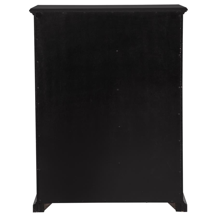 Sumerlin - 6 - Drawer Bedroom Chest Of Drawers - Black Accent Chest modern furniture Contempo Furniture