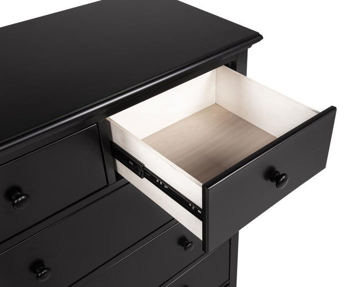 Sumerlin - 6 - Drawer Bedroom Chest Of Drawers - Black Accent Chest modern furniture Contempo Furniture