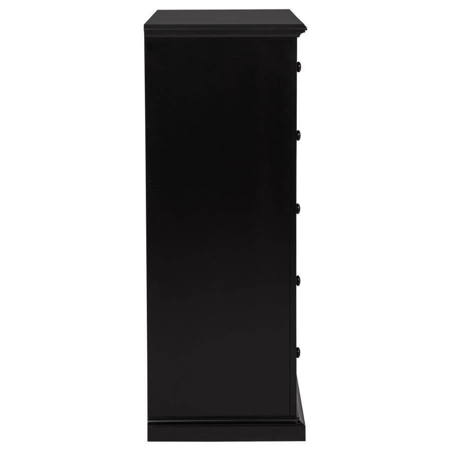 Sumerlin - 6 - Drawer Bedroom Chest Of Drawers - Black Accent Chest modern furniture Contempo Furniture