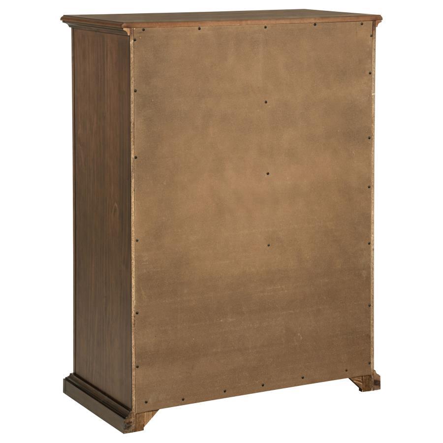 Sumerlin - 6 - Drawer Bedroom Chest Of Drawers - Medium Brown Accent Chest modern furniture Contempo Furniture
