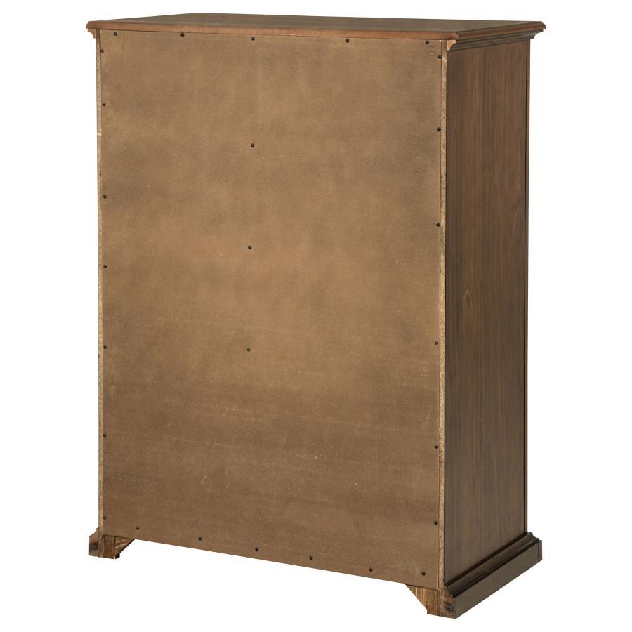 Sumerlin - 6 - Drawer Bedroom Chest Of Drawers - Medium Brown Accent Chest modern furniture Contempo Furniture