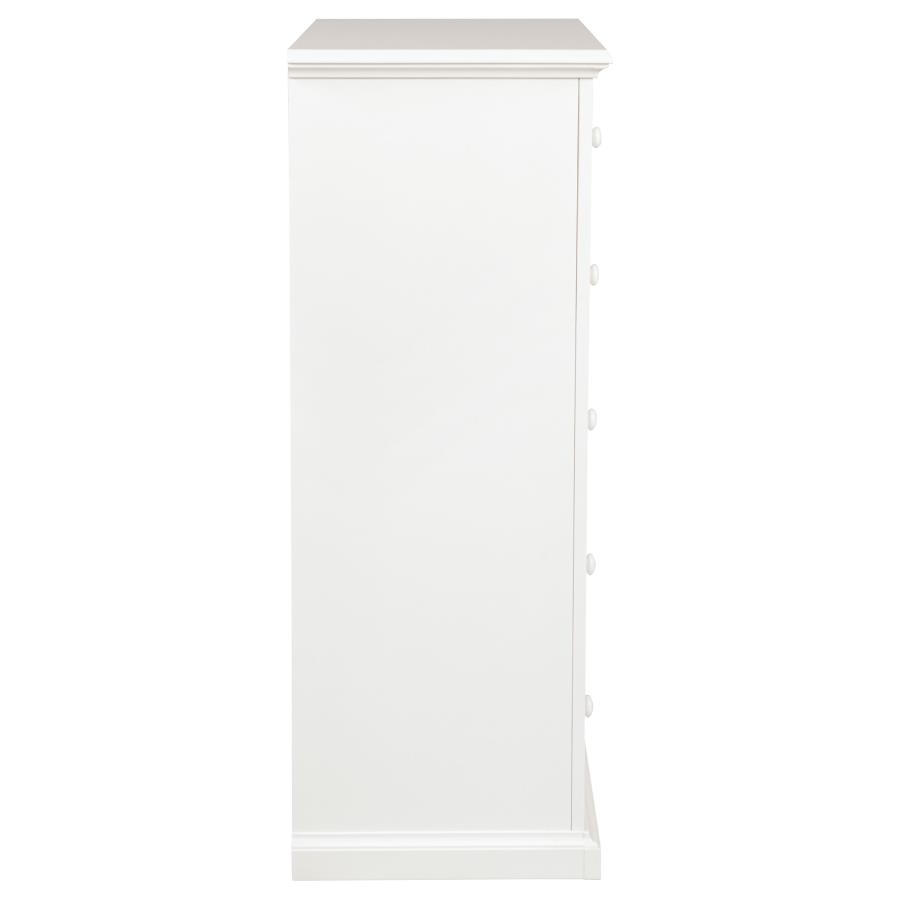 Sumerlin - 6 - Drawer Bedroom Chest Of Drawers White Accent Chest modern furniture Contempo Furniture