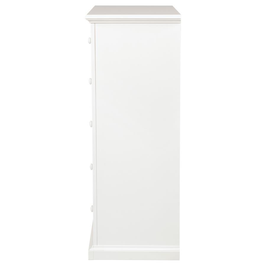 Sumerlin - 6 - Drawer Bedroom Chest Of Drawers White Accent Chest modern furniture Contempo Furniture