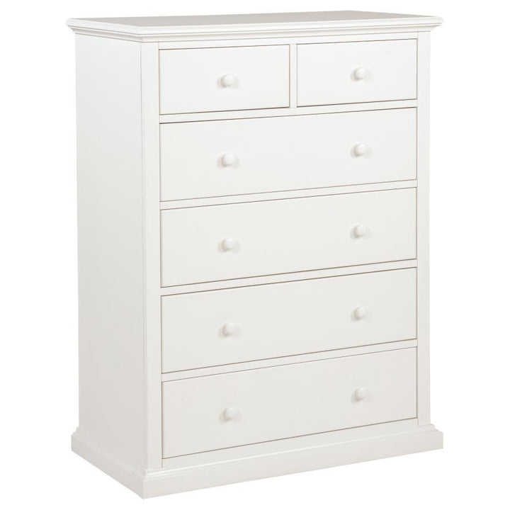 Sumerlin - 6 - Drawer Bedroom Chest Of Drawers White Accent Chest modern furniture Contempo Furniture