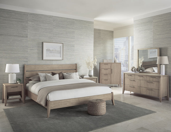 Sumire Seven Drawer Ash Wood Dresser in Ginger Dresser modern furniture Contempo Furniture