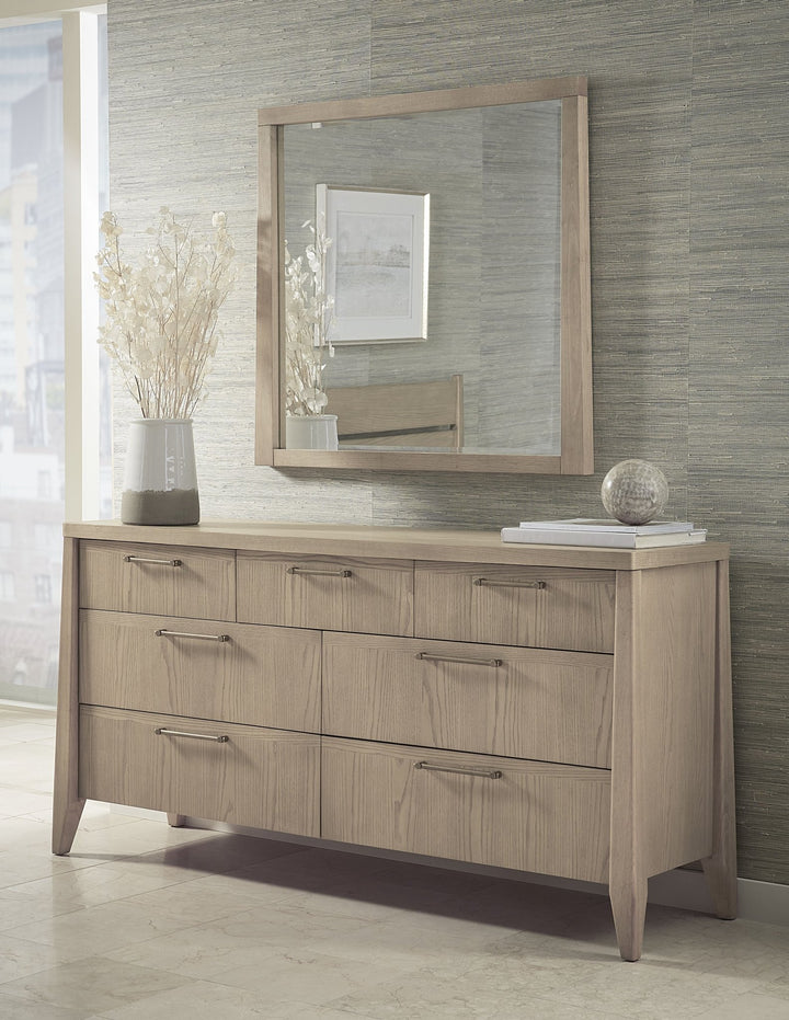 Sumire Wall or Dresser Mirror in Ginger Mirror modern furniture Contempo Furniture