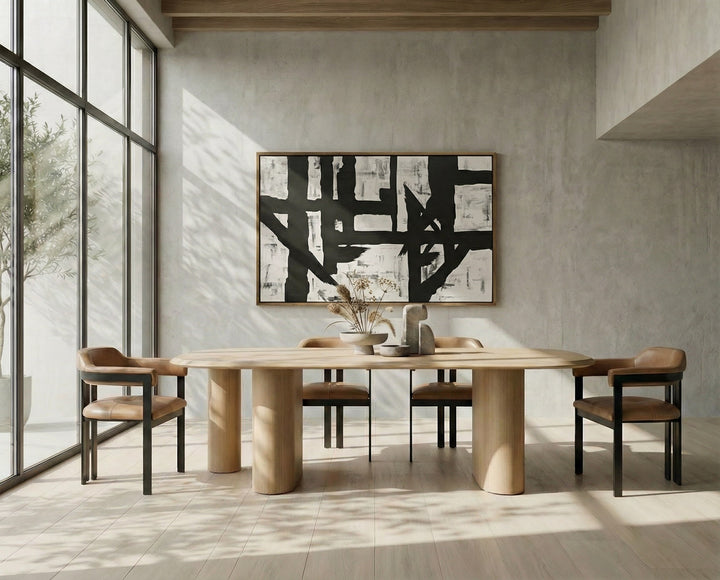 Summit - Modern 87" Natural Ash Dining Table