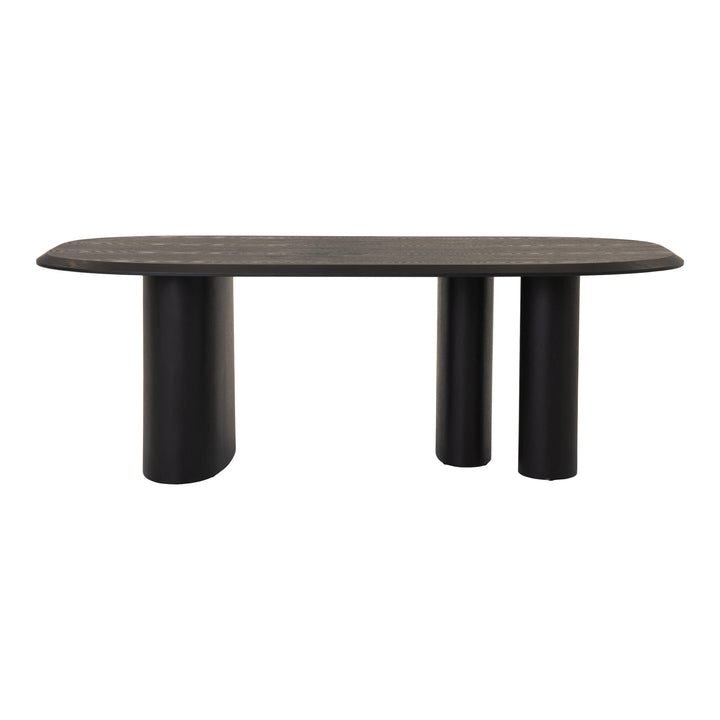 Summit - Modern 87" Black Ash Dining Table