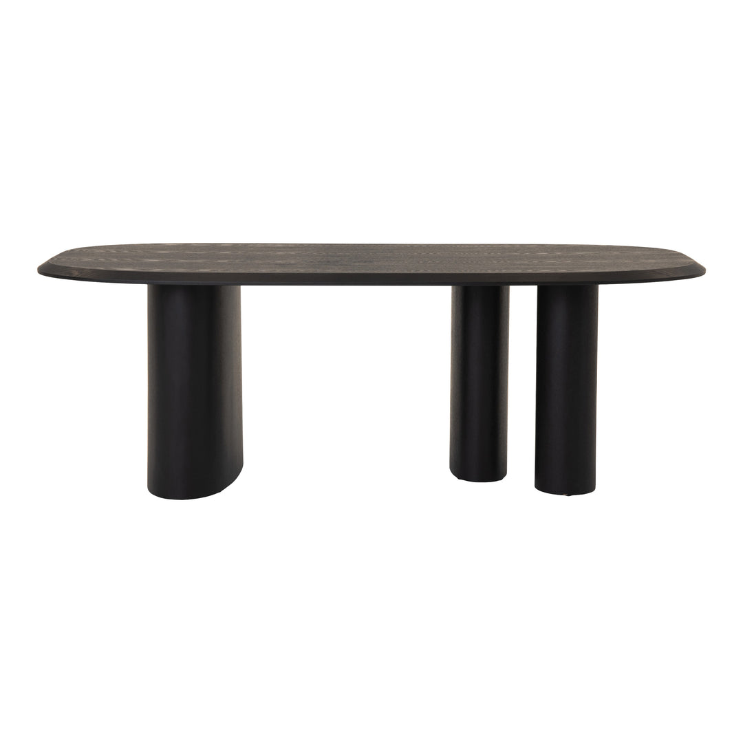 Summit - Modern 87" Black Ash Dining Table