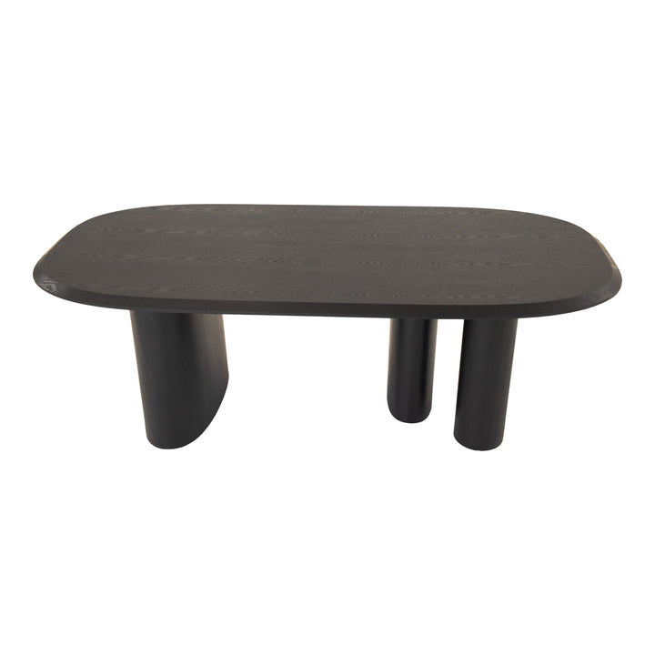 Summit - Modern 87" Black Ash Dining Table