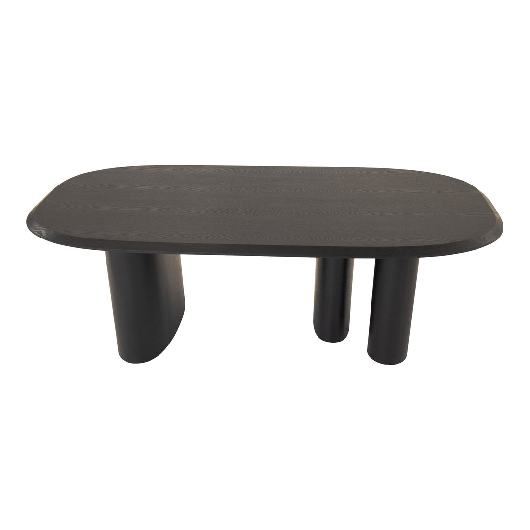 Summit - Modern 87" Black Ash Dining Table