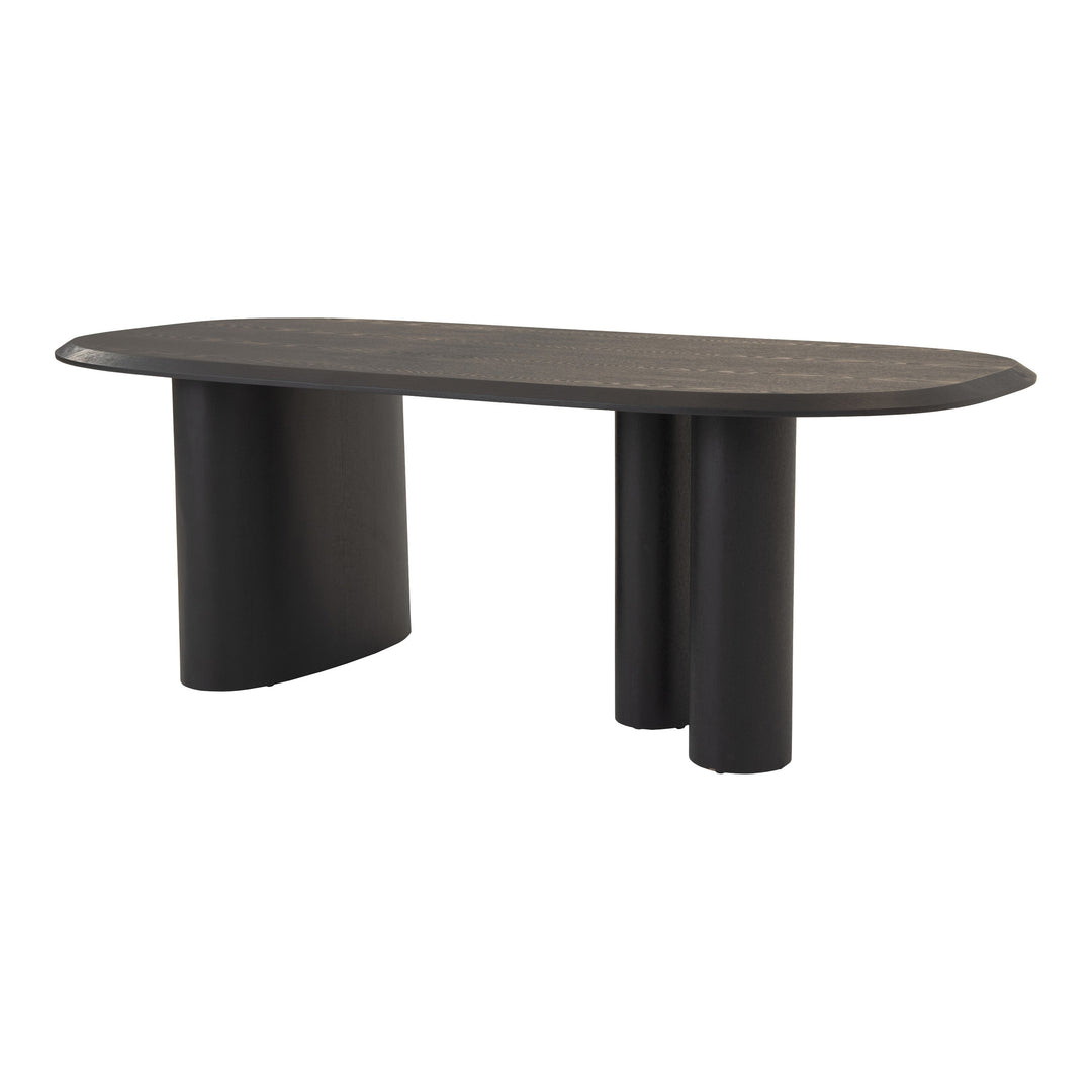 Summit - Modern 87" Black Ash Dining Table